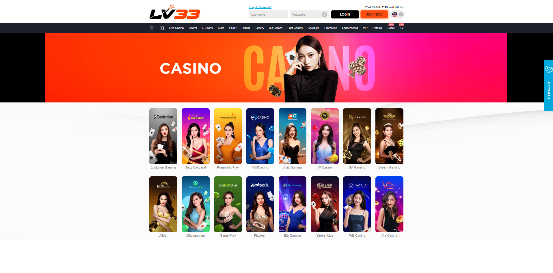 Live Casino Providers